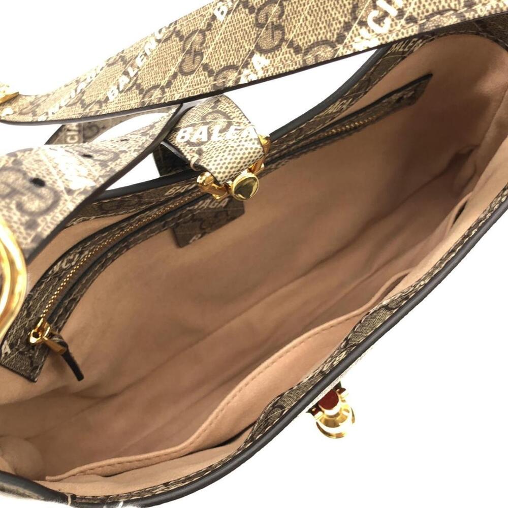 Gucci Balenciaga Jackie shoulder bag Hacker beige GG Supreme - Picture 6 of 6